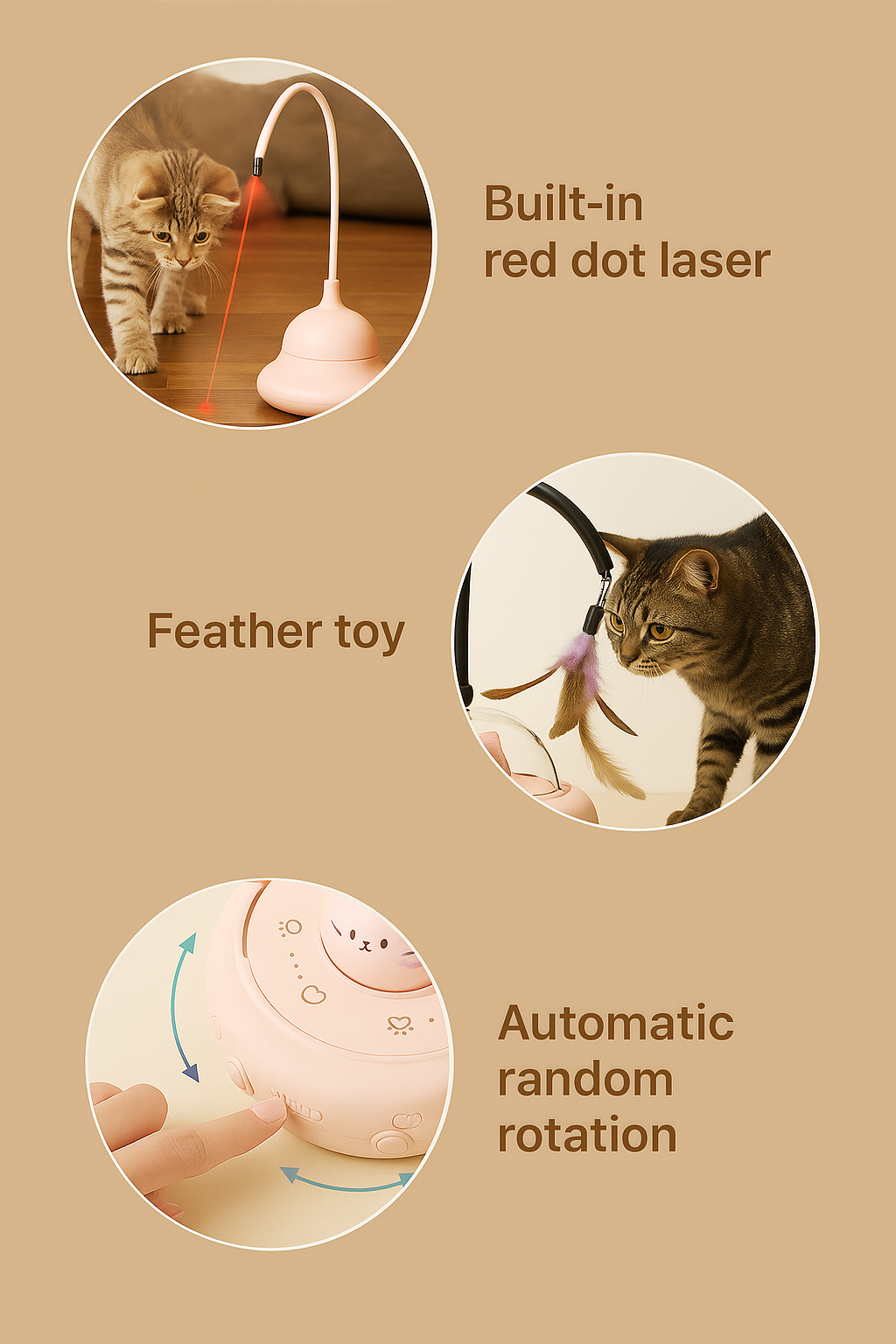 Furr Moji™Automatic Cat Teasing Stick